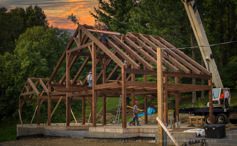 full frame timber frame house