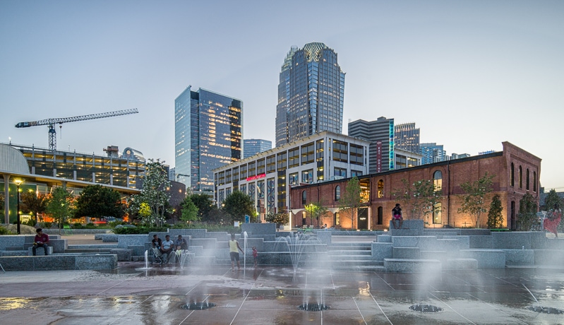 Google Fiber reclaimed wood beams charlotte nc
