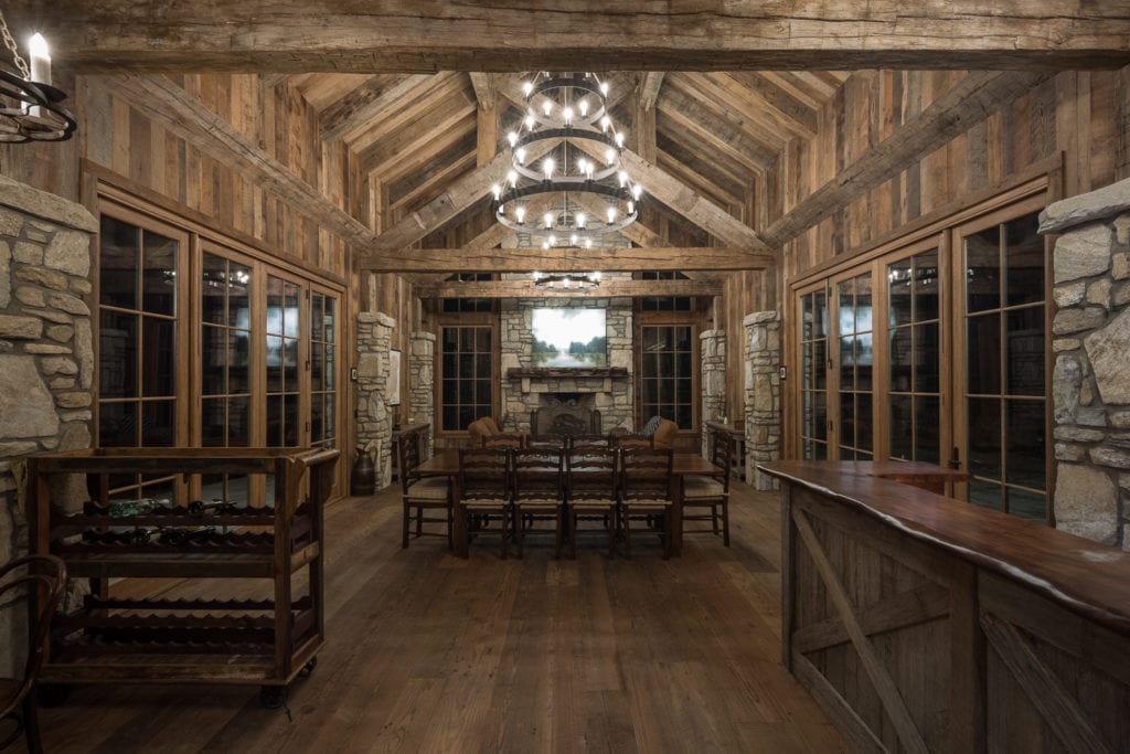 Reclaimed Beams Timber Frame Greatroom