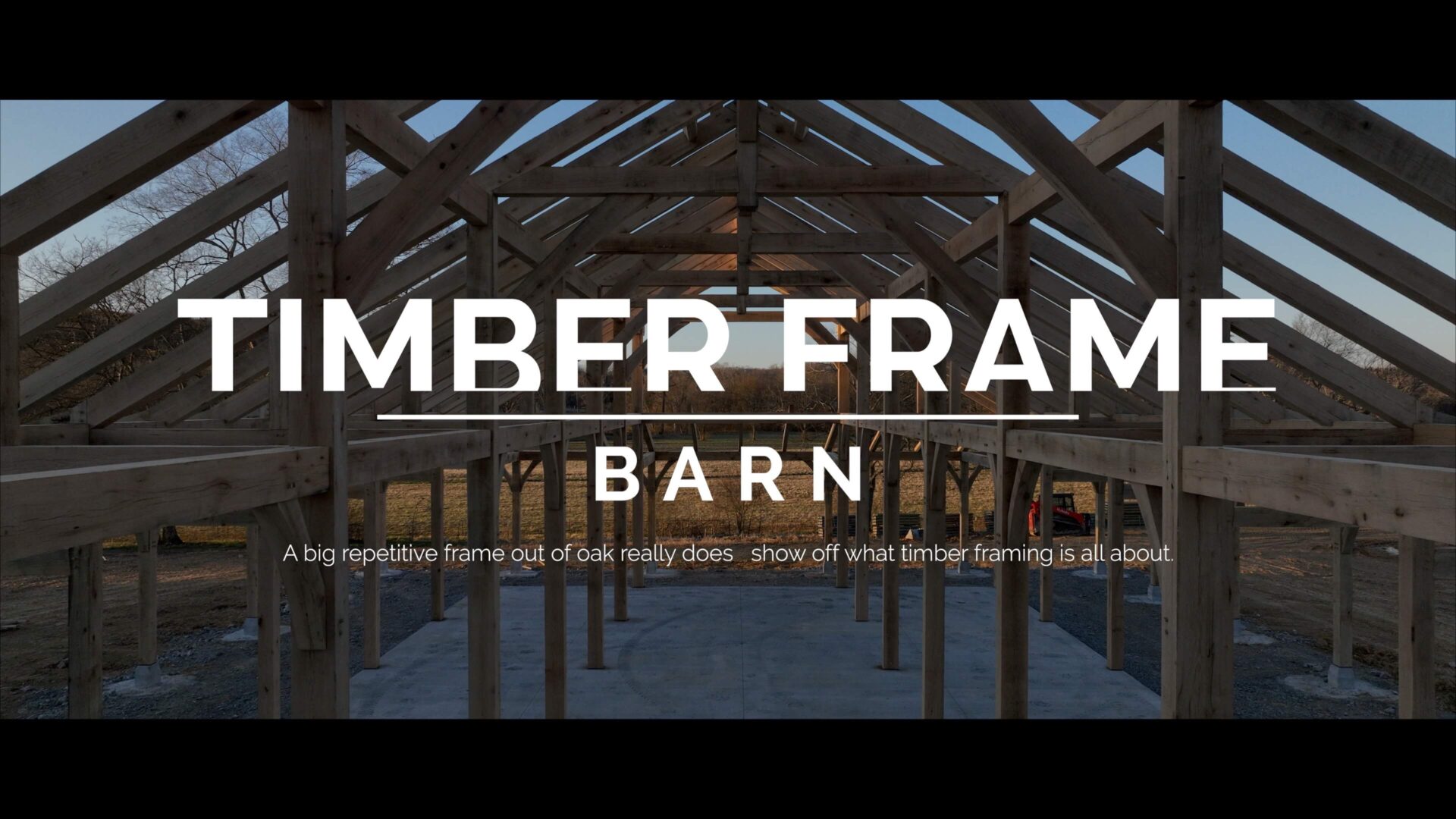 Timber frame barn