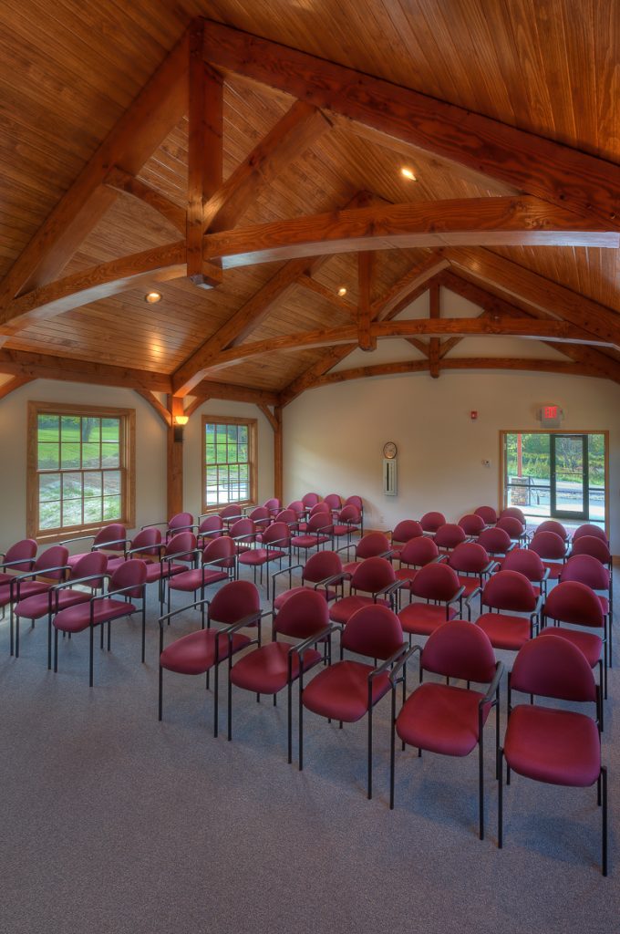 Commercial timber frame town hall meeting room