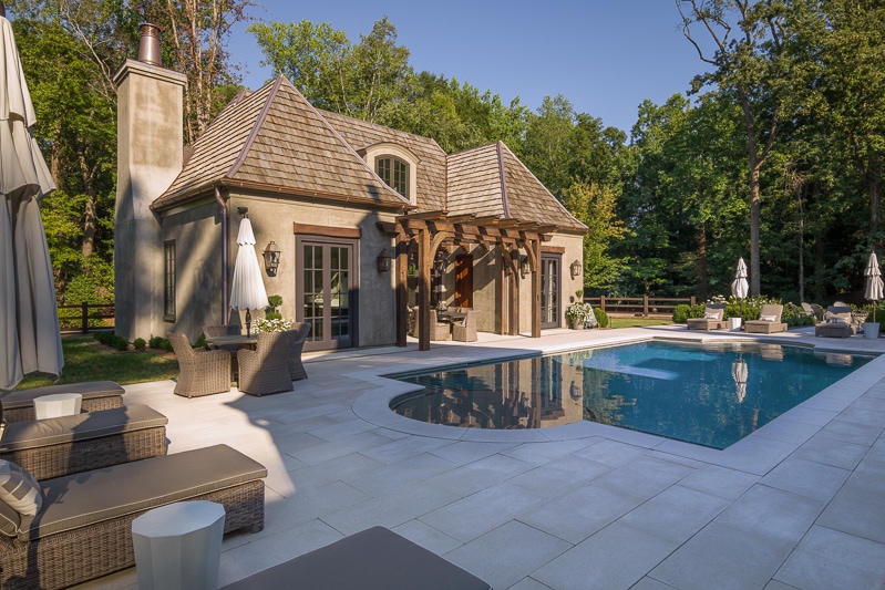 Timber Frame Pool Trellis